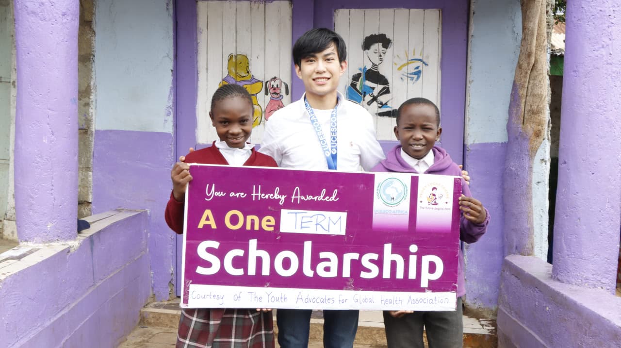 Students learning computer skills