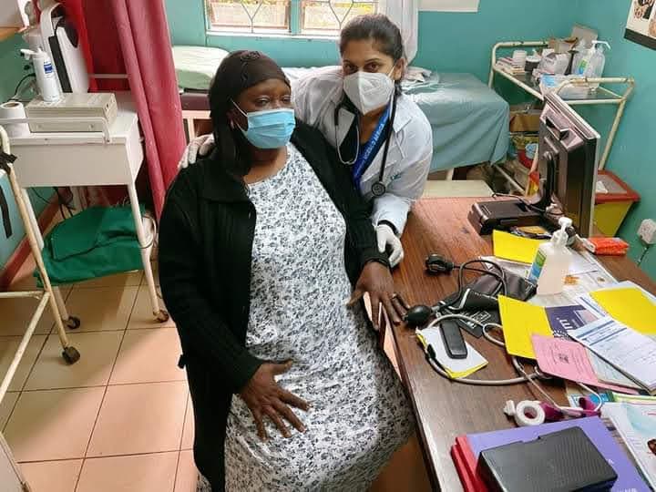 Doctors and volunteers at medical camp